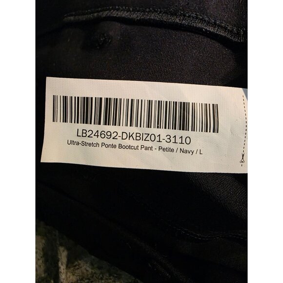 New Quince Ultra-Stretch Ponte Bootcut Pant Petite Large Navy - Picture 2 of 6
